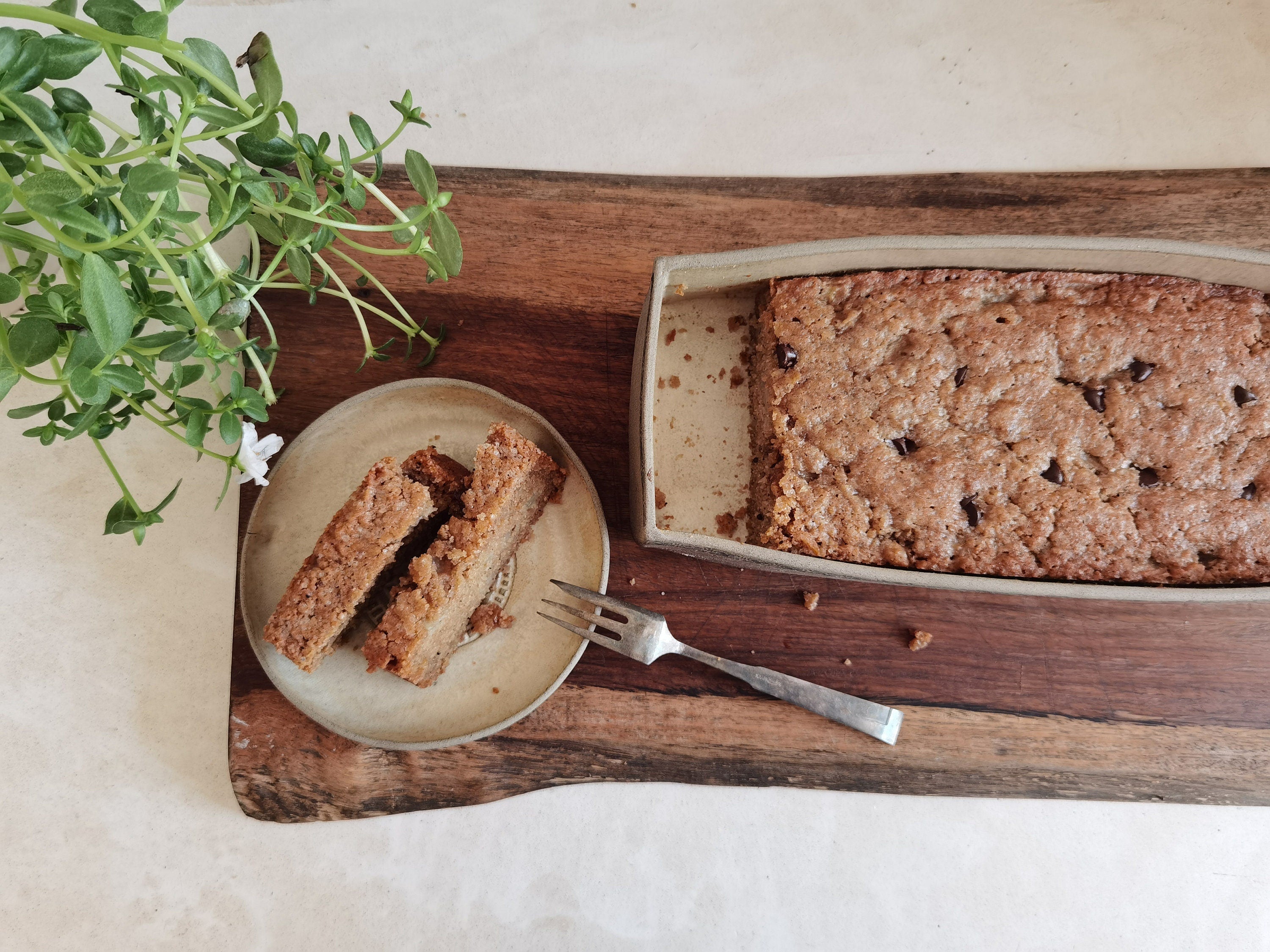 Handmade Ceramic Baking Dish: Rustic Beige Pottery Serving Dish