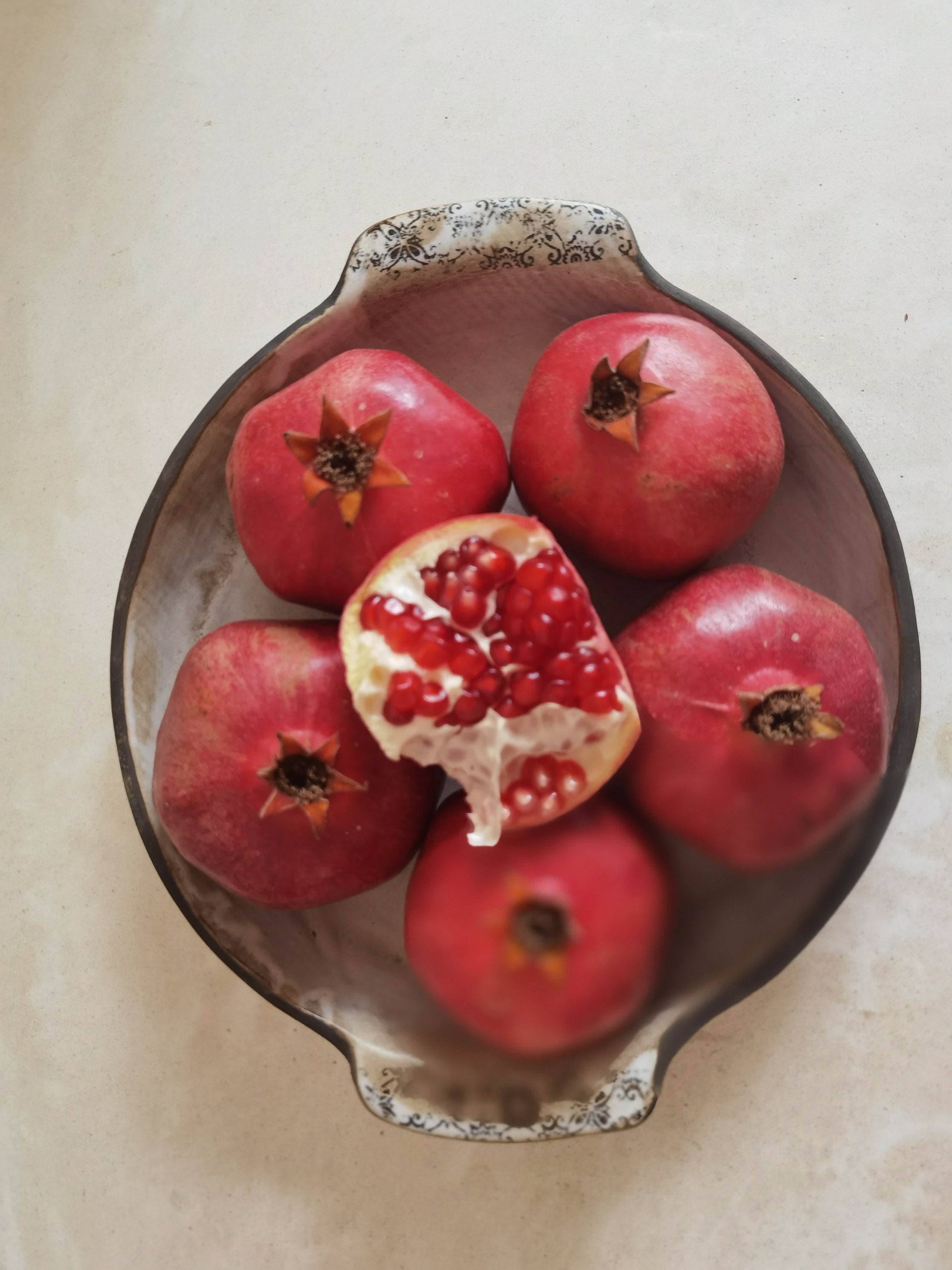 Handmade Ceramic Serving Bowl: Rustic Glazed Stoneware Dish