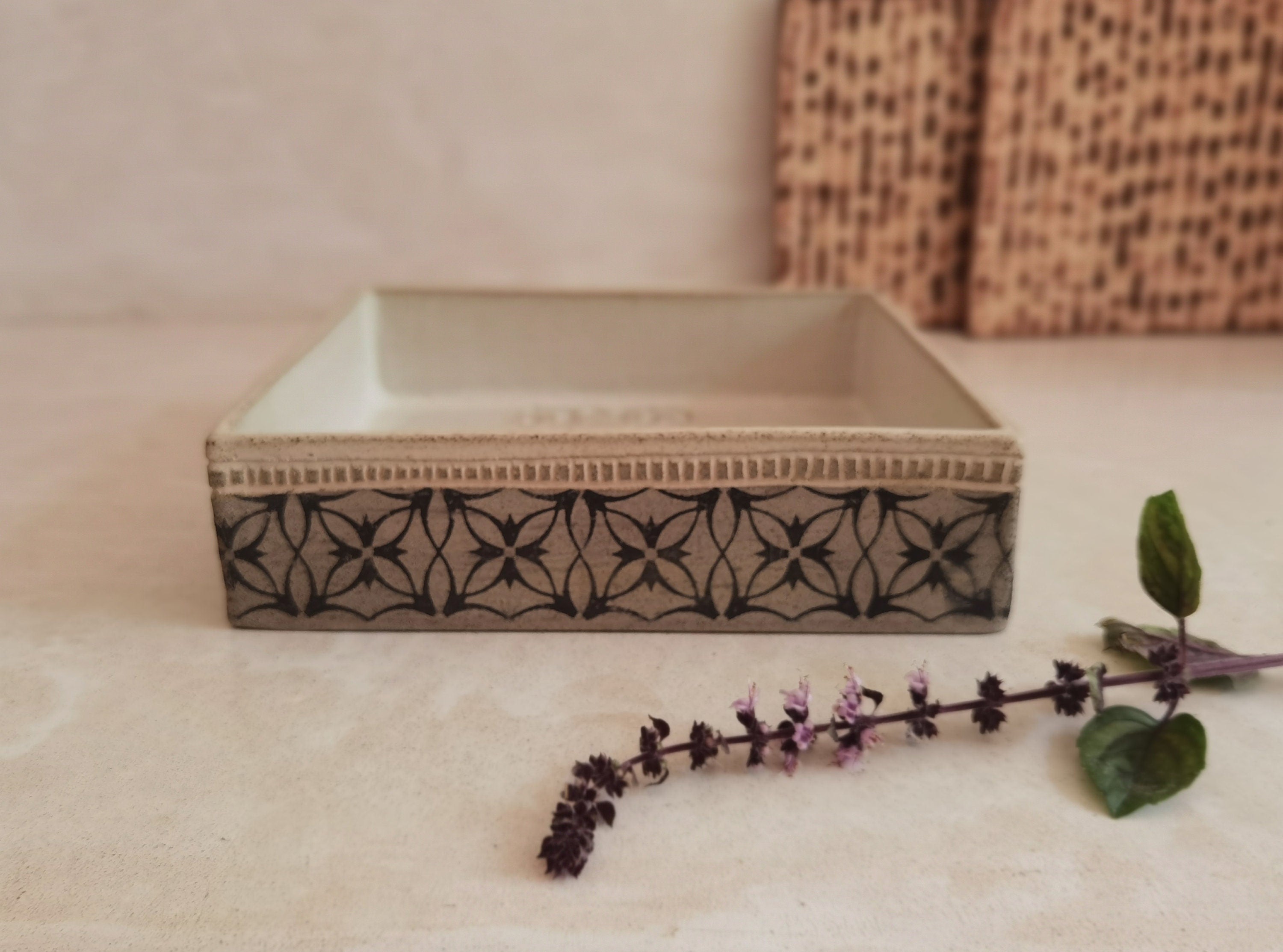 Handmade Passover Matzah Plate: Judaica Gift