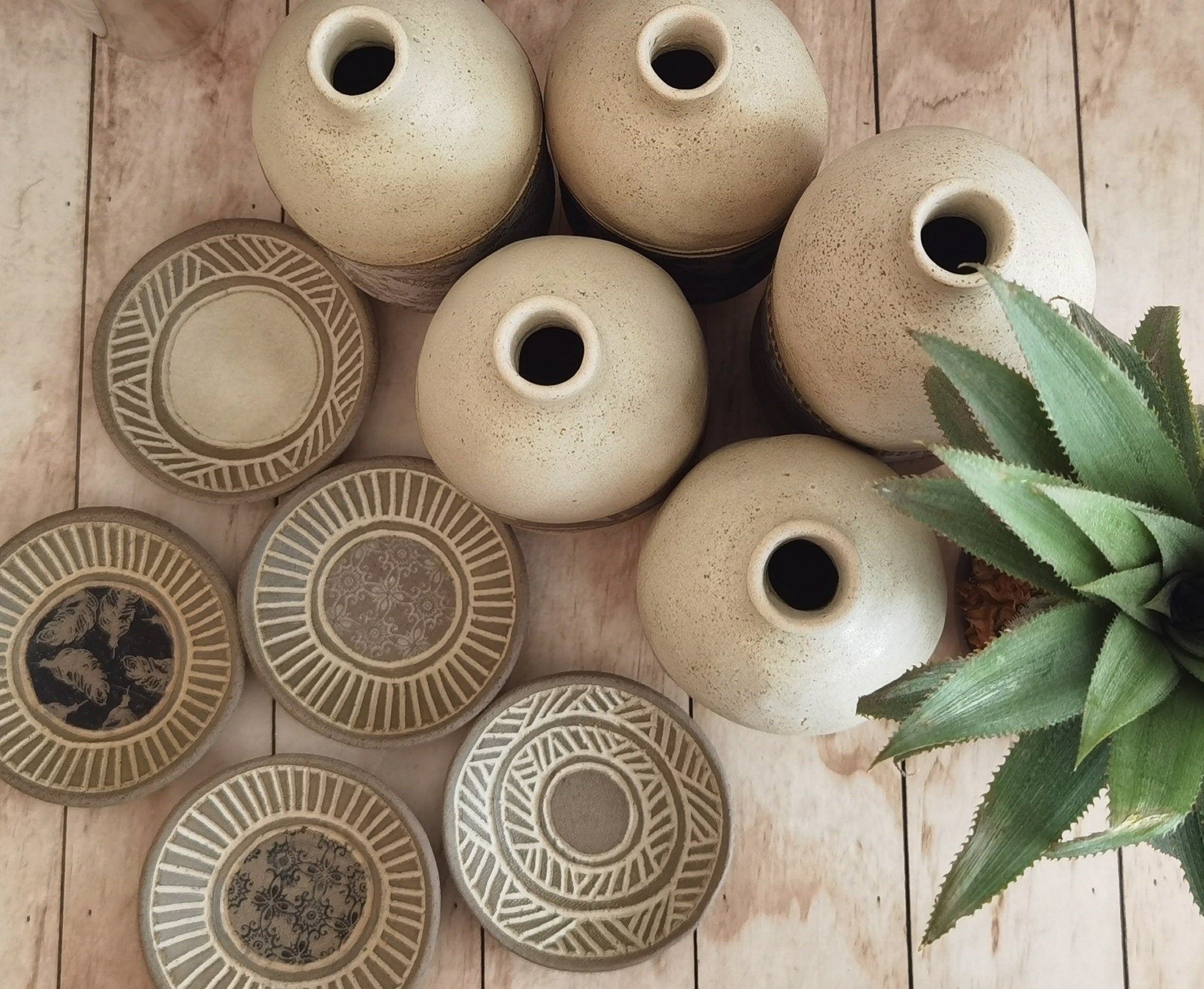 Handmade Ceramic Olive Oil Bottle: Rustic Pottery Dispenser
