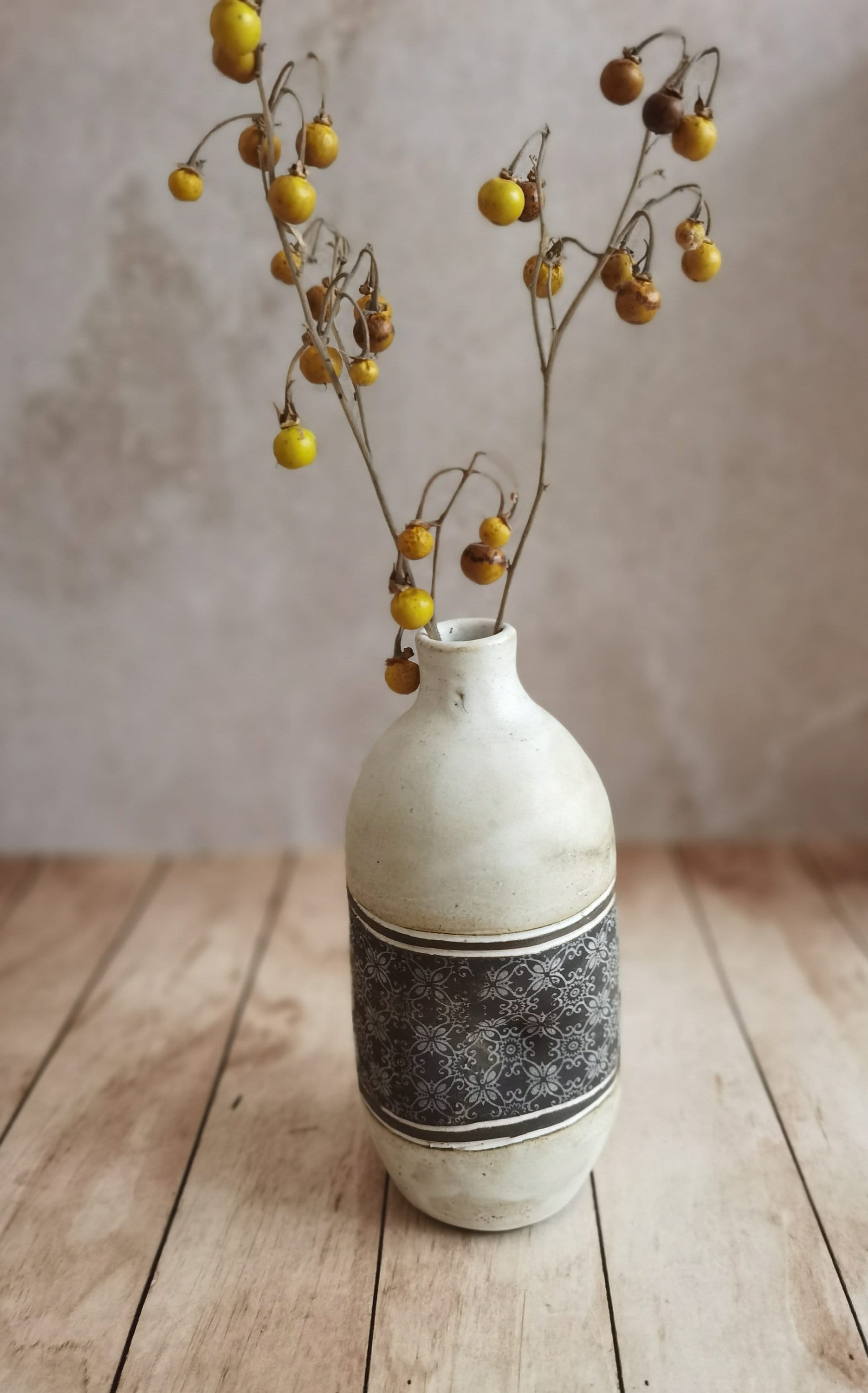 Handmade Ceramic Olive Oil Bottle, Rustic Pottery, Housewarming Gift